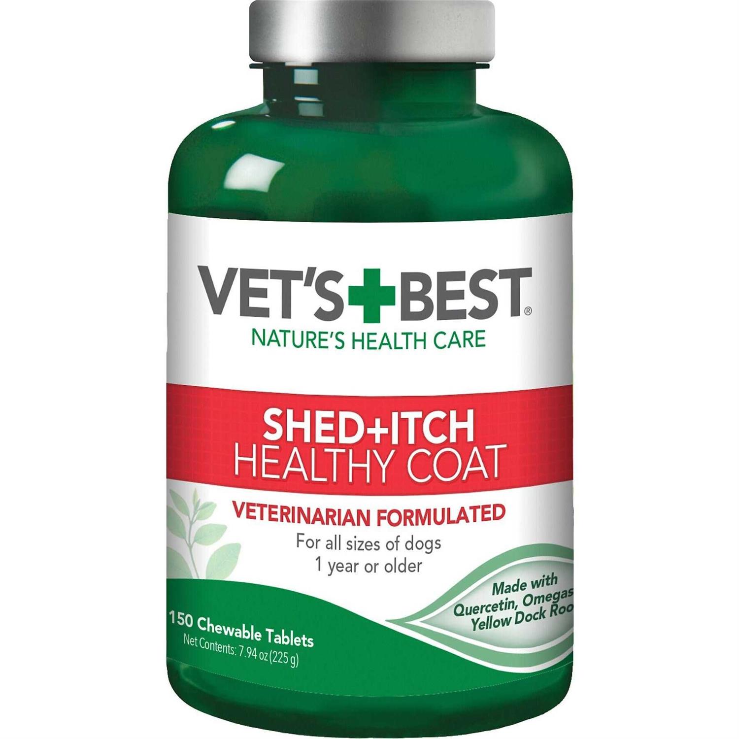 Vet’s Best Healthy Coat Shed and Itch Relief Dog Supplements - Healthber