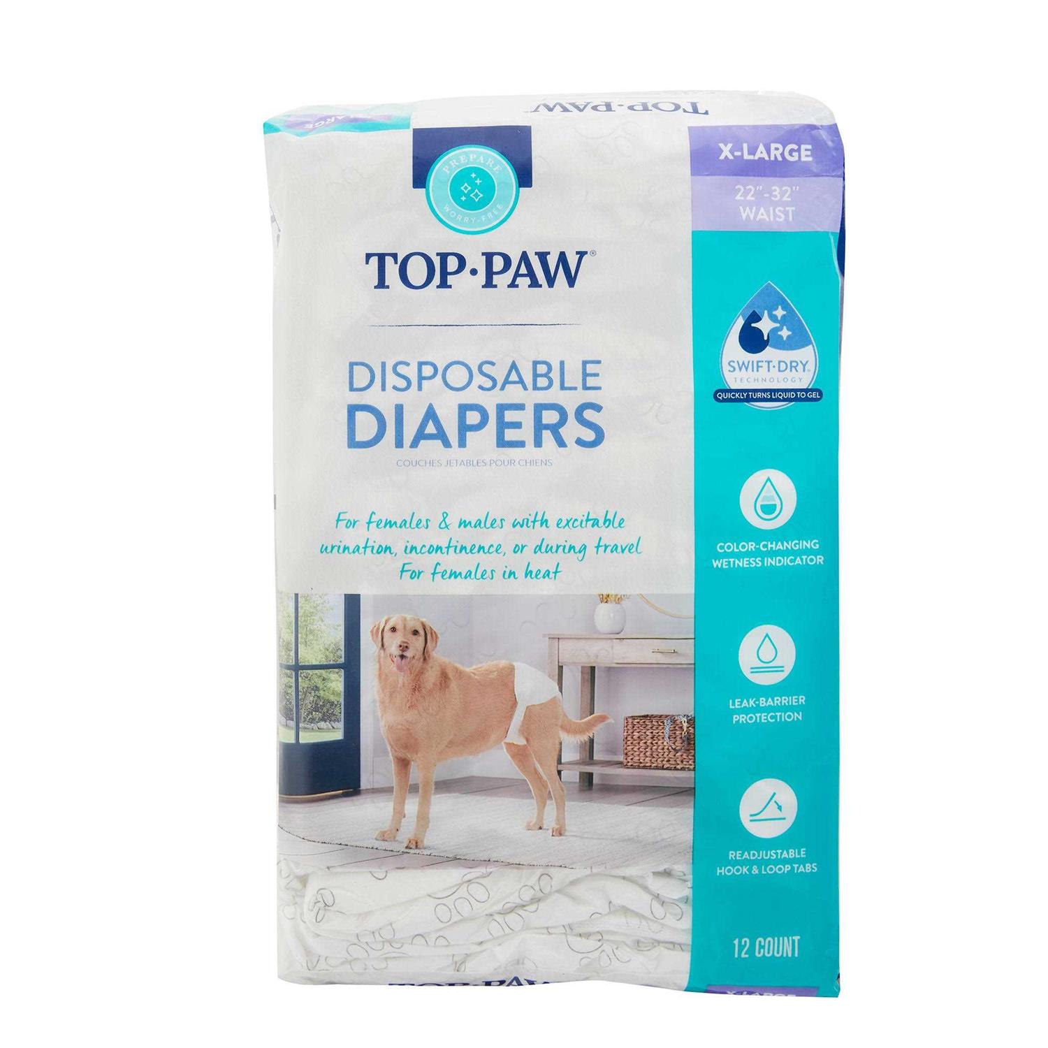 Top Paw Disposable Dog Diapers - Healthber