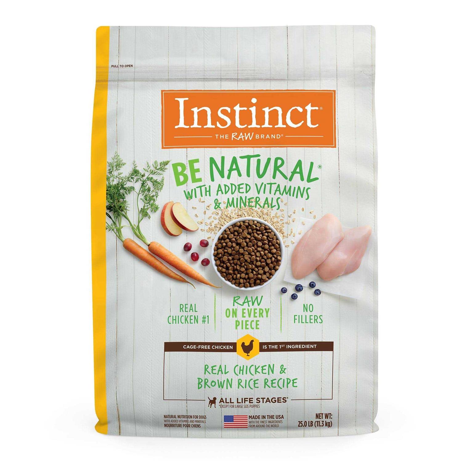 Instinct Be Natural Chicken & Brown Rice Recipe Dry Dog Food - Healthber