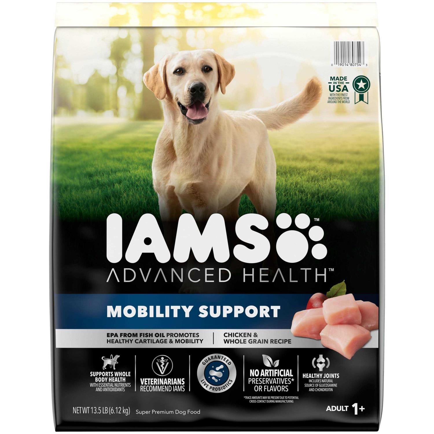 Iams Advanced Health Mobility Support Chicken & Whole Grain Recipe Adult Dry Dog Food - Healthber