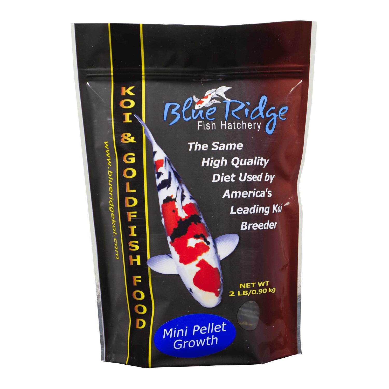 Blue Ridge Fish Food Pellets Koi and Goldfish Growth Formula - Healthber