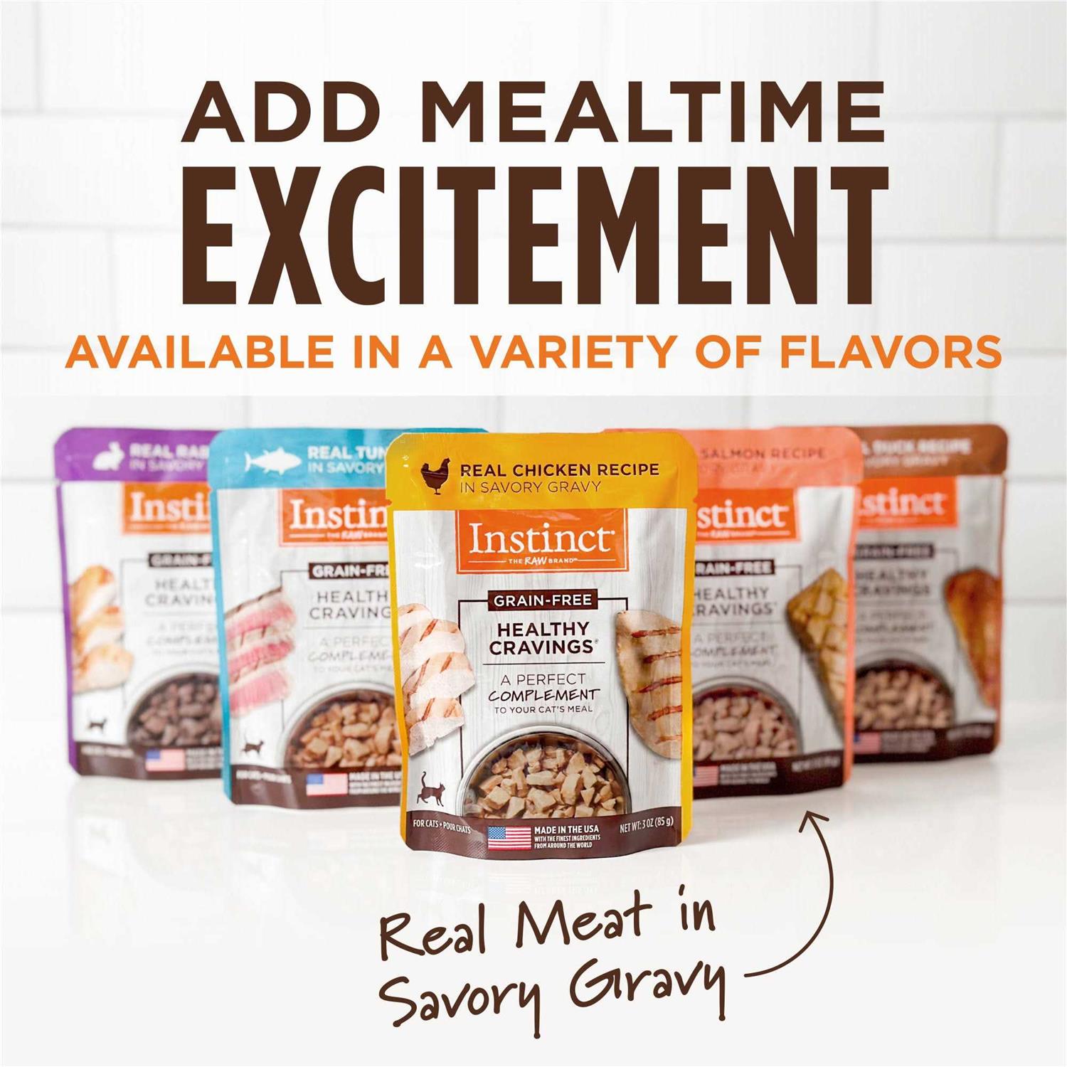 Instinct Healthy Cravings Grain Free Real Recipe Wet Cat Food Topper - Healthber