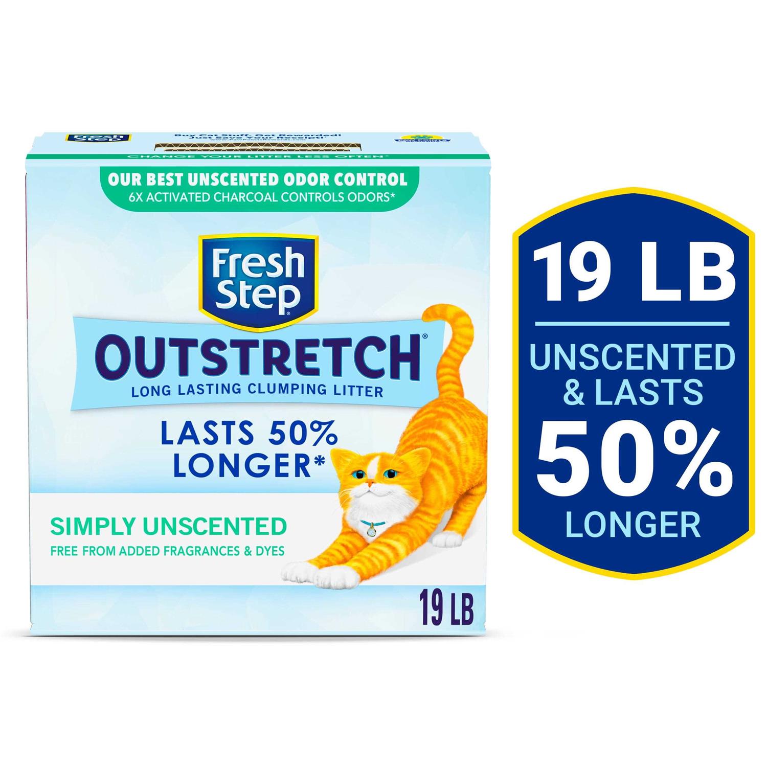 Fresh Step Outstretch Concentrated Clumping Cat Litter Unscented - Healthber