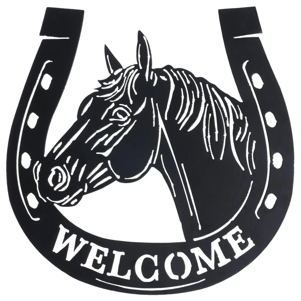 Horsehead Welcome Sign - Healthber