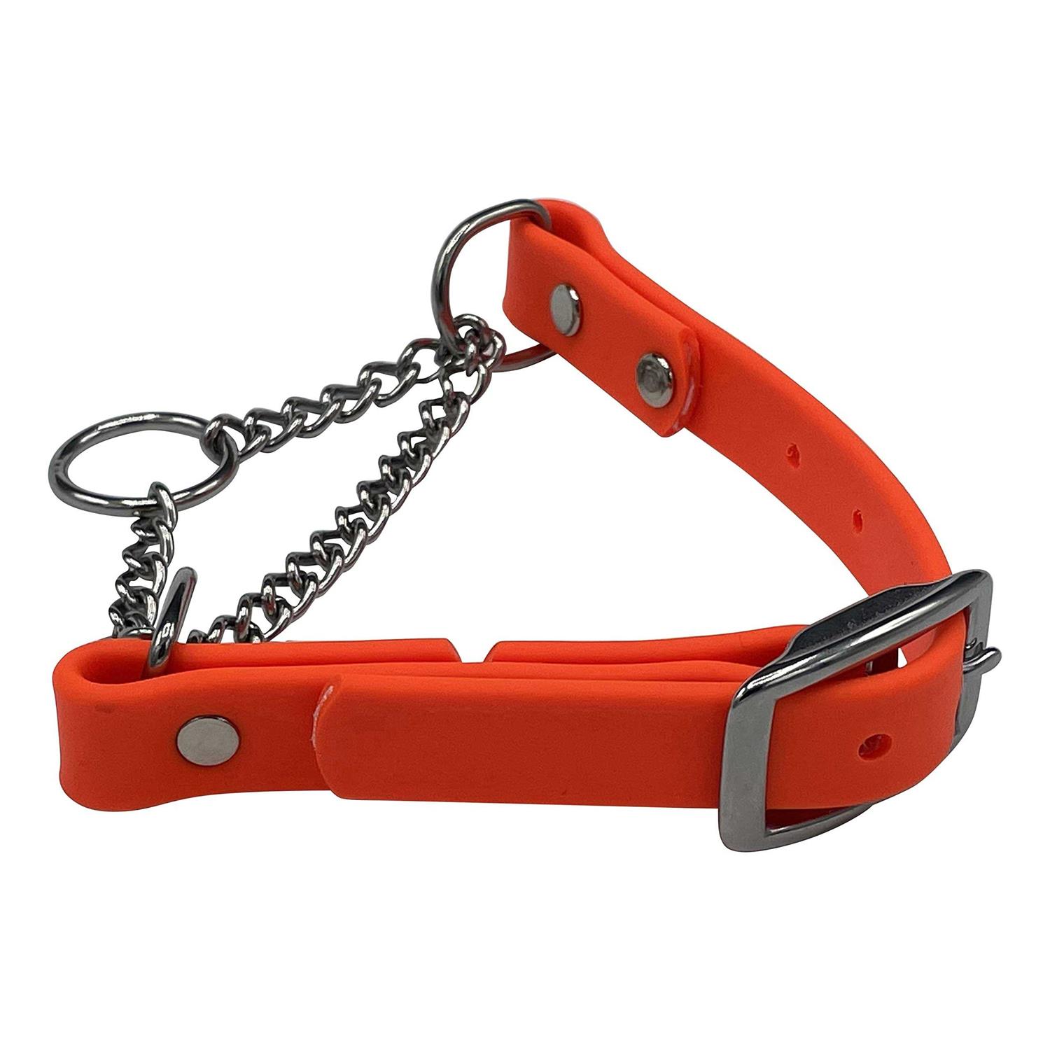 JIM HODGES DOG TRAINING Martingale Collar for Dogs Biothane Stainless Steel Hardware No Pull - Healthber