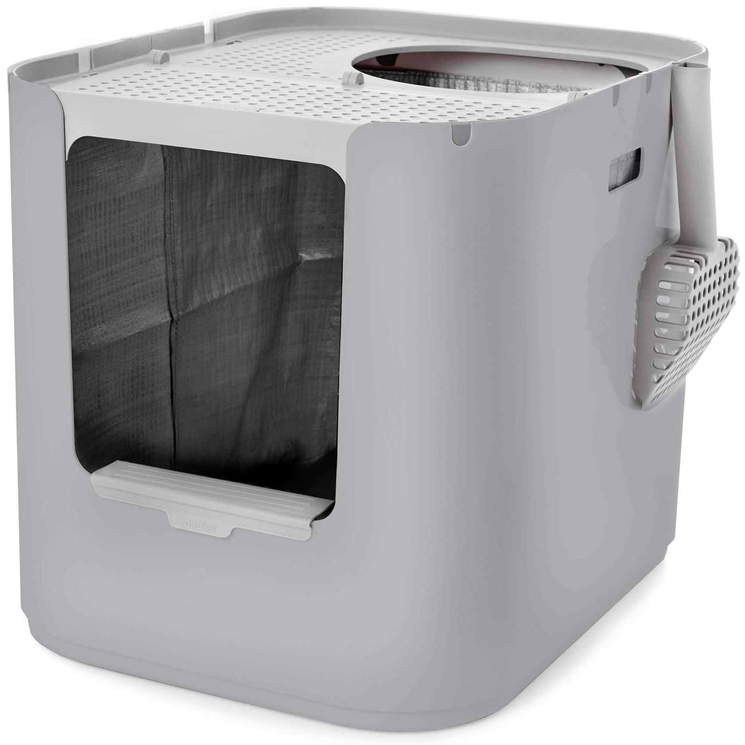 Modkat MKXL103 XL Litter Box, Top-Entry or Front-Entry Configurable - Healthber