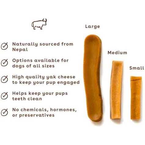 Pupford Yak Cheese Dog Chew - Healthber