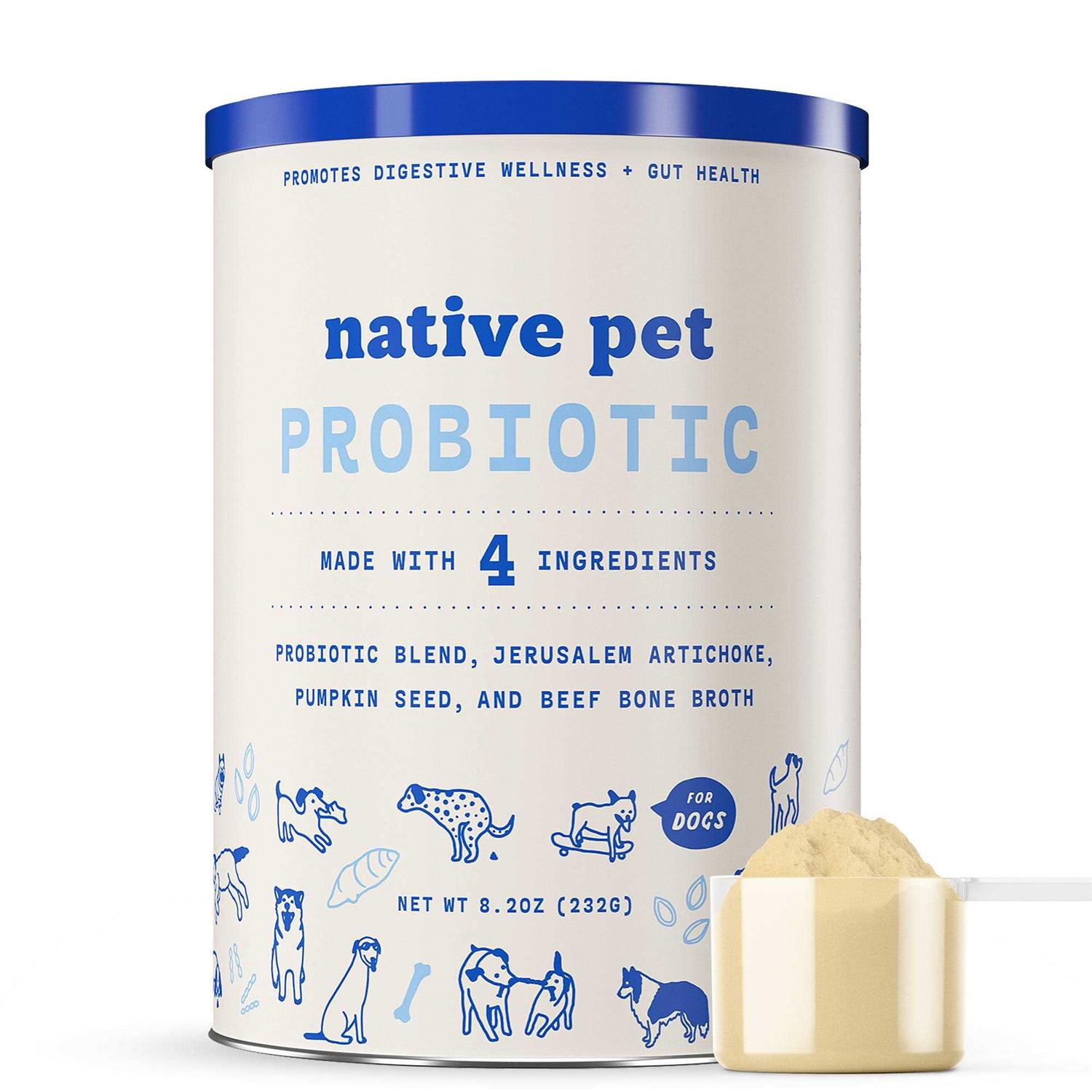 Native Pet Probiotic Powder for Dogs - Healthber