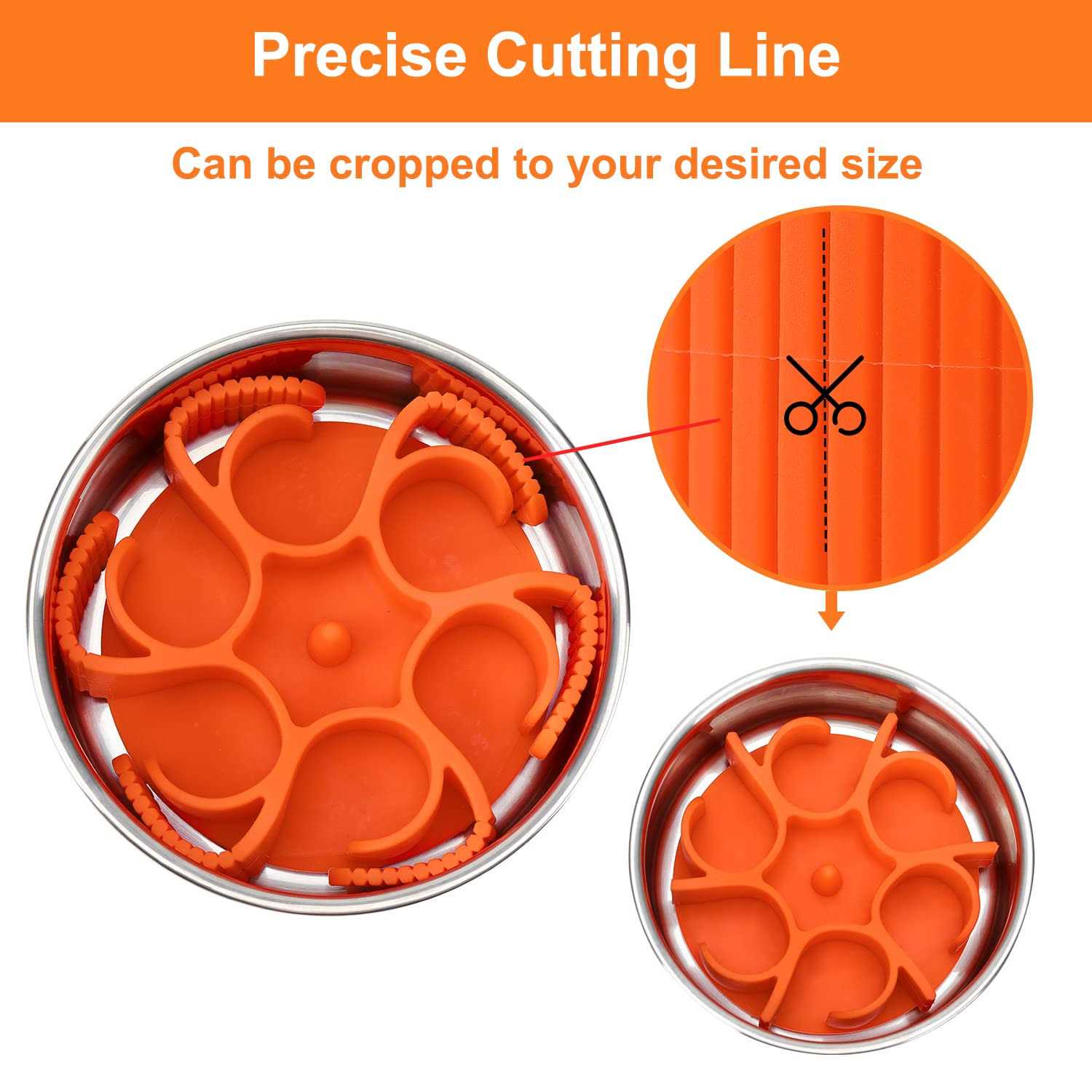 Anipaw Dog Slow Feeder Dog Bowls Silicone Spiral Dog Food Bowls Feeder Insert to Slow Down Eating for Large Medium Small Breed Dogs Perfect - Healthber