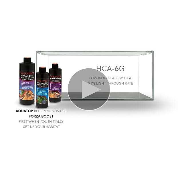 Aquatop High Clarity Tall 12.7 Gallon Aquarium - Healthber