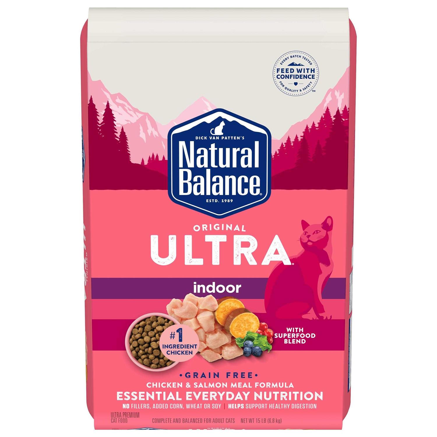 Natural Balance Original Ultra Dry Cat Food Indoor Chicken & Salmon Meal - Healthber