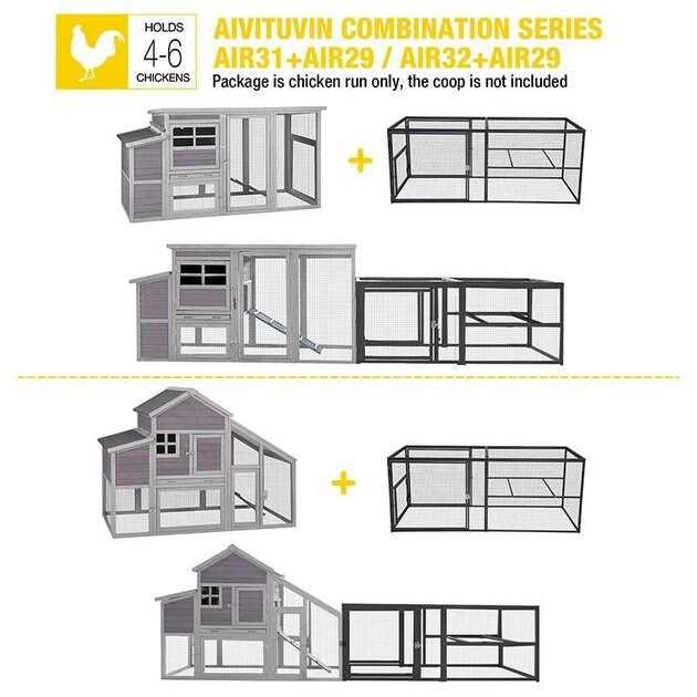 Aivituvin Chicken Coop Extension Run - Healthber