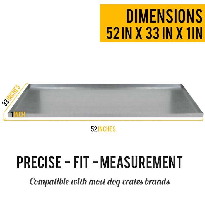KOPEKS Galvanized Metal Tray for Dog Crates, Pet Kennels, Restaurant Grease Traps, and Floor Protection - Healthber