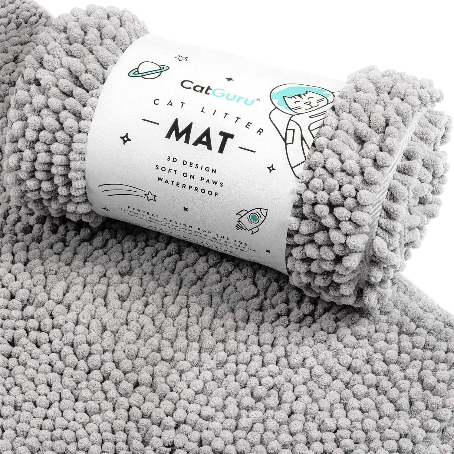 CatGuru Cat Litter Mat Medium Extra Large XXL Waterproof Litter Box Mat - Healthber