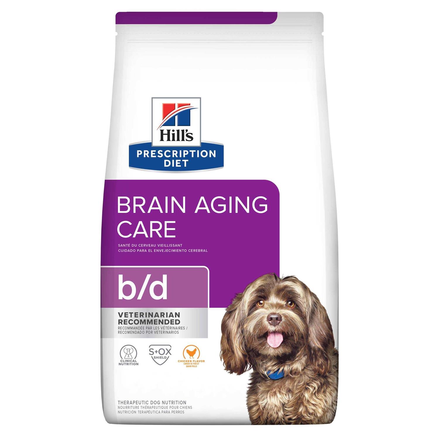 Hill’s Prescription Diet b/d Brain Aging Care Chicken Flavor Dry Dog Food - Healthber