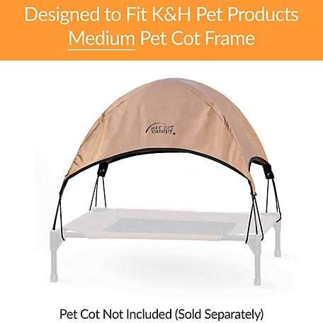 K&H Pet Products Pet Cot Canopy - Healthber