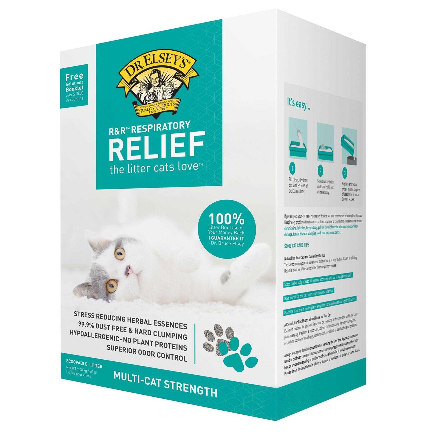 Dr. Elsey’s Respiratory Relief Clumping Cat Litter - Healthber