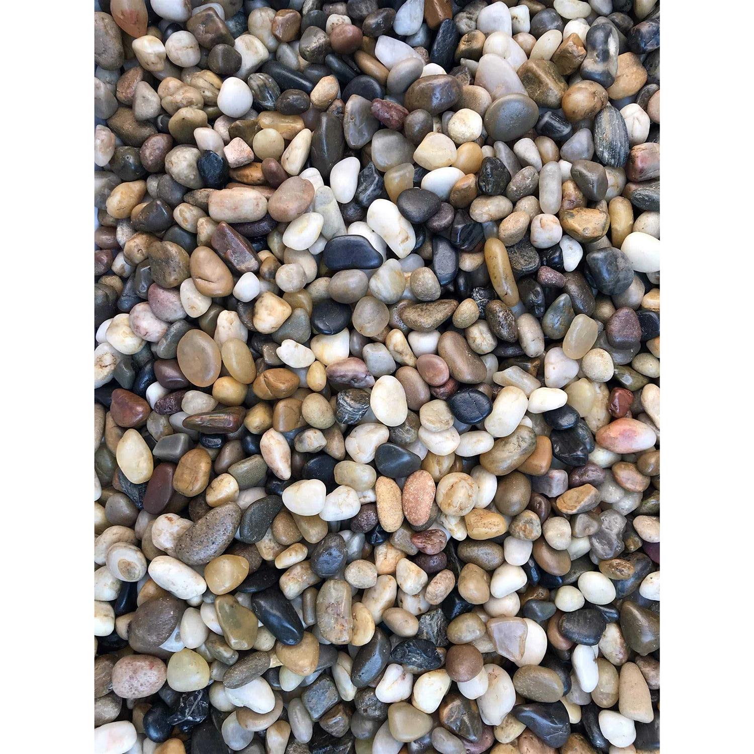 Voulosimi River Rock Stones Natural Decorative Polished Mixed Pebbles Gravel,Outdoor Decorative Stones for Plant Aquariums - Healthber