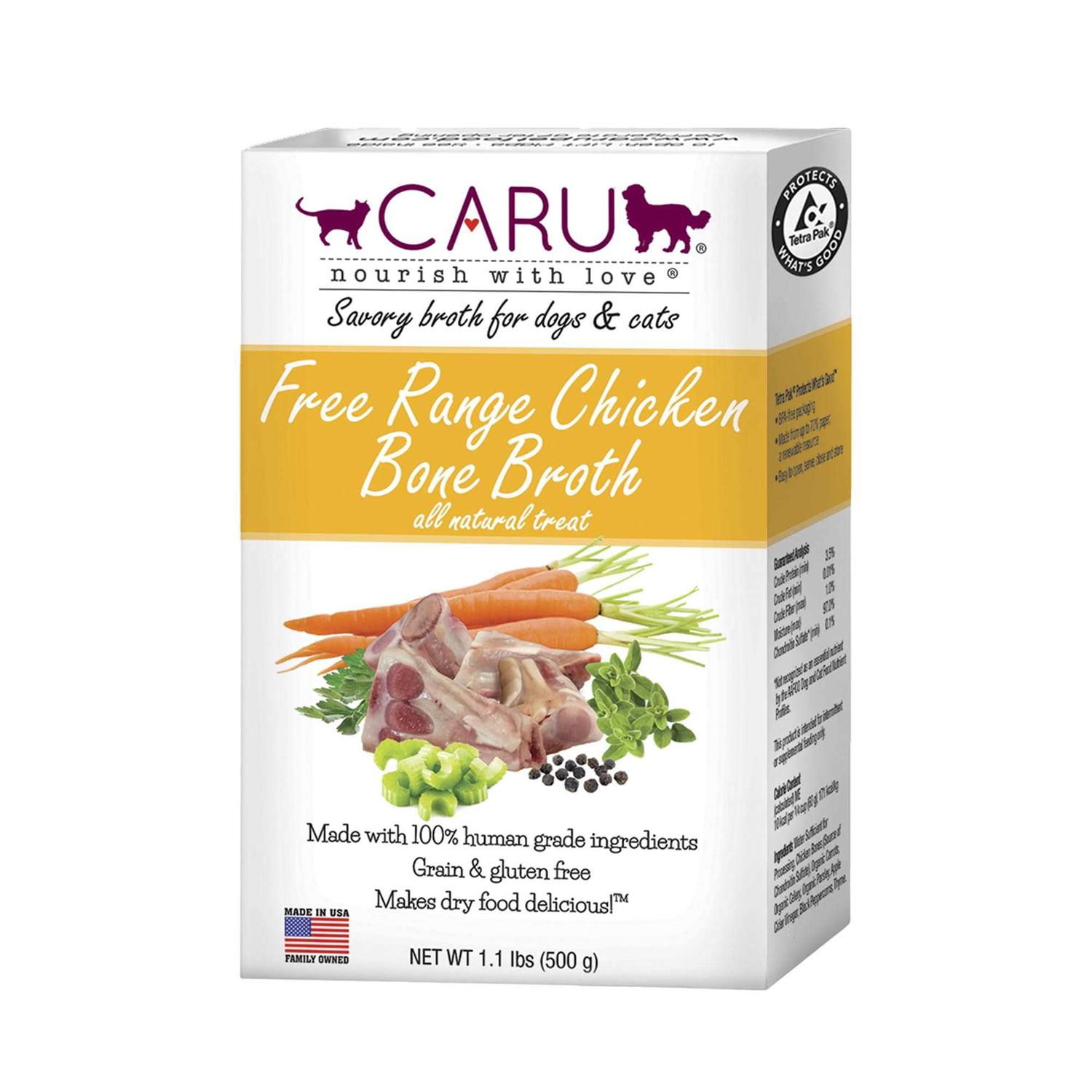 Caru Free Range Chicken Bone Broth for Dogs & Cats - Healthber