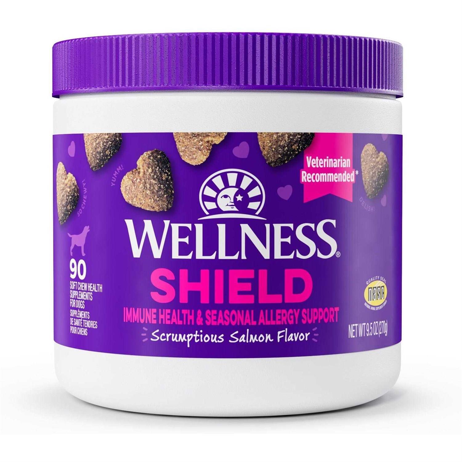 Wellness Salmon Flavored Soft Chew Immune & Allergy Supplements for Dogs - Healthber