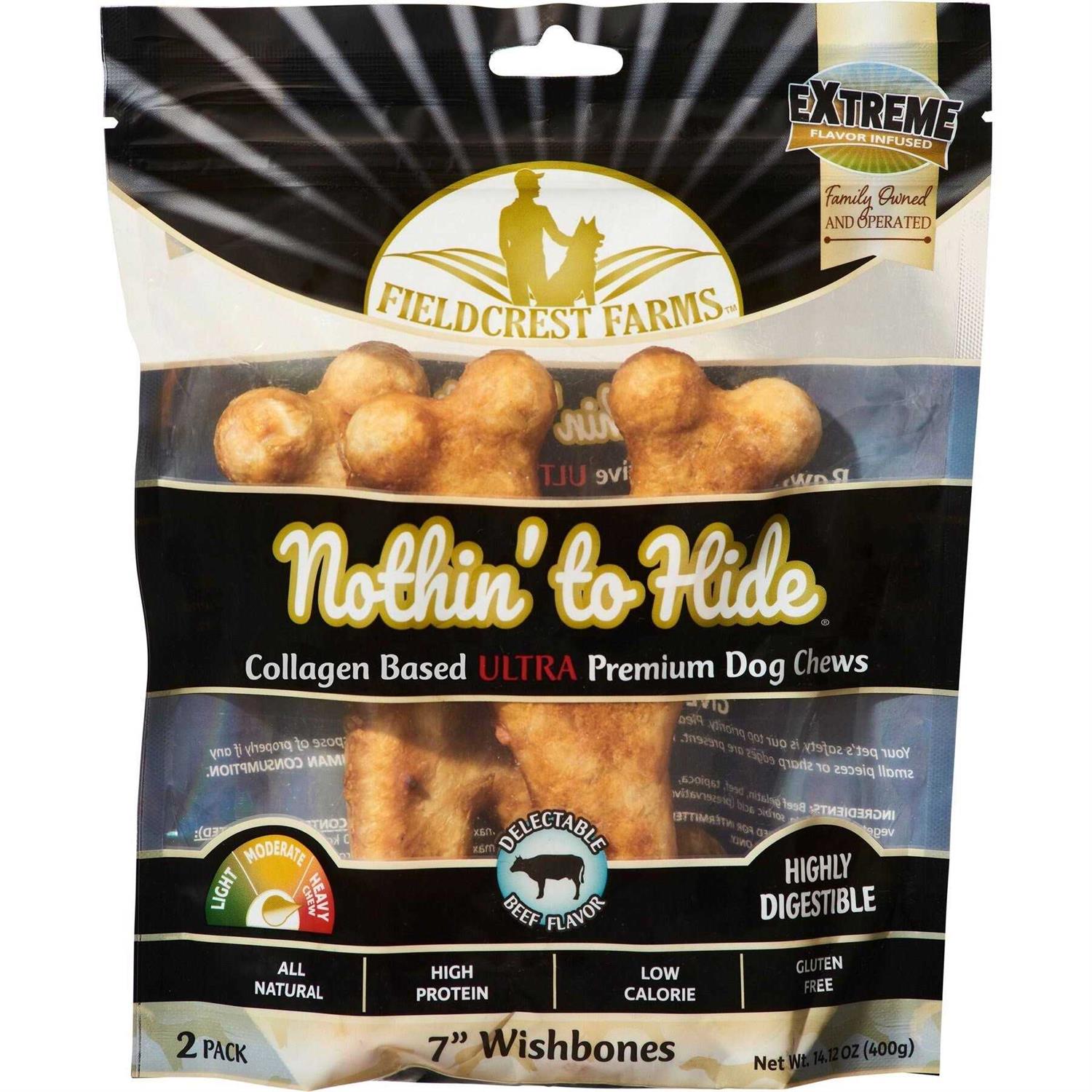 Fieldcrest Farms Nothin’ to Hide Beef Ultra Wishbone Dog - Healthber