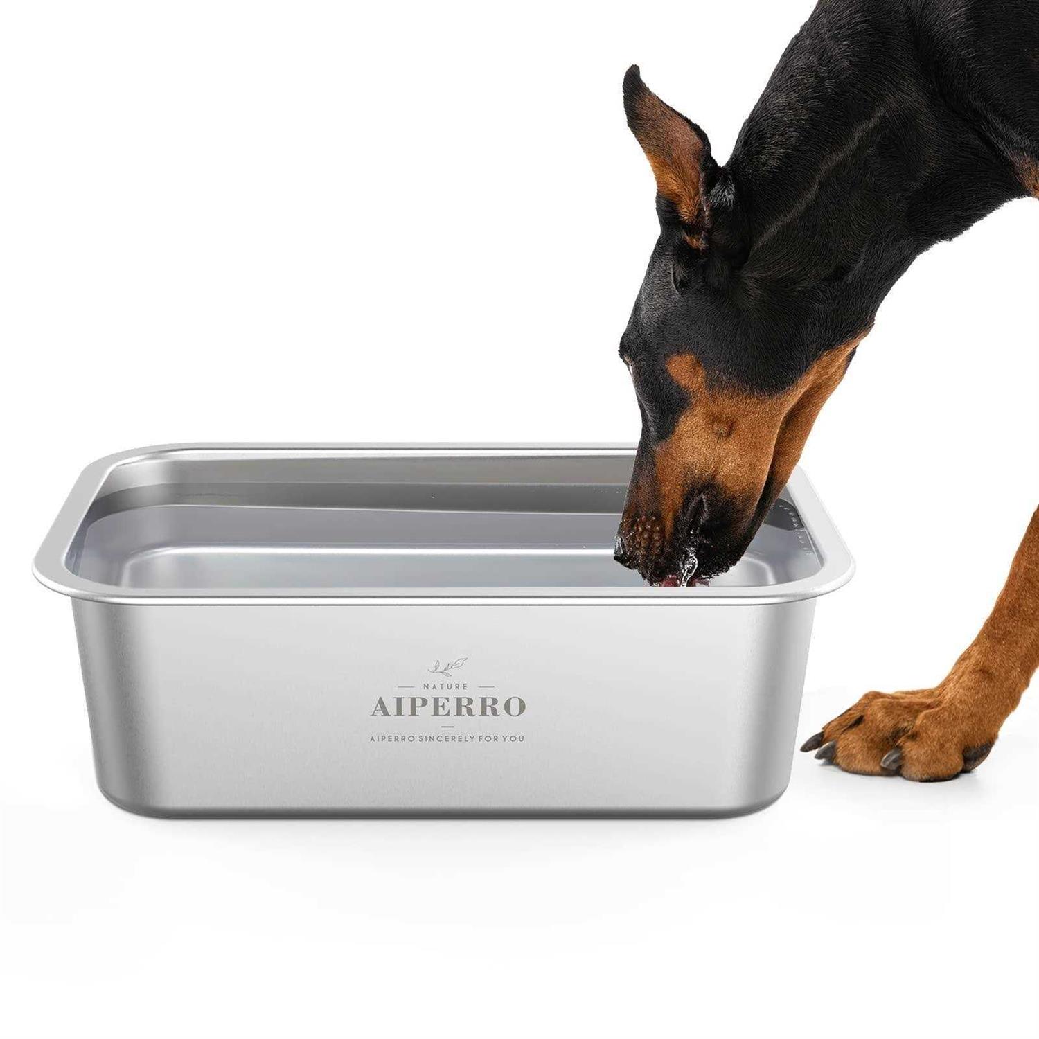 AIPERRO Stainless Steel Dog Bowls for Large Dogs - Healthber