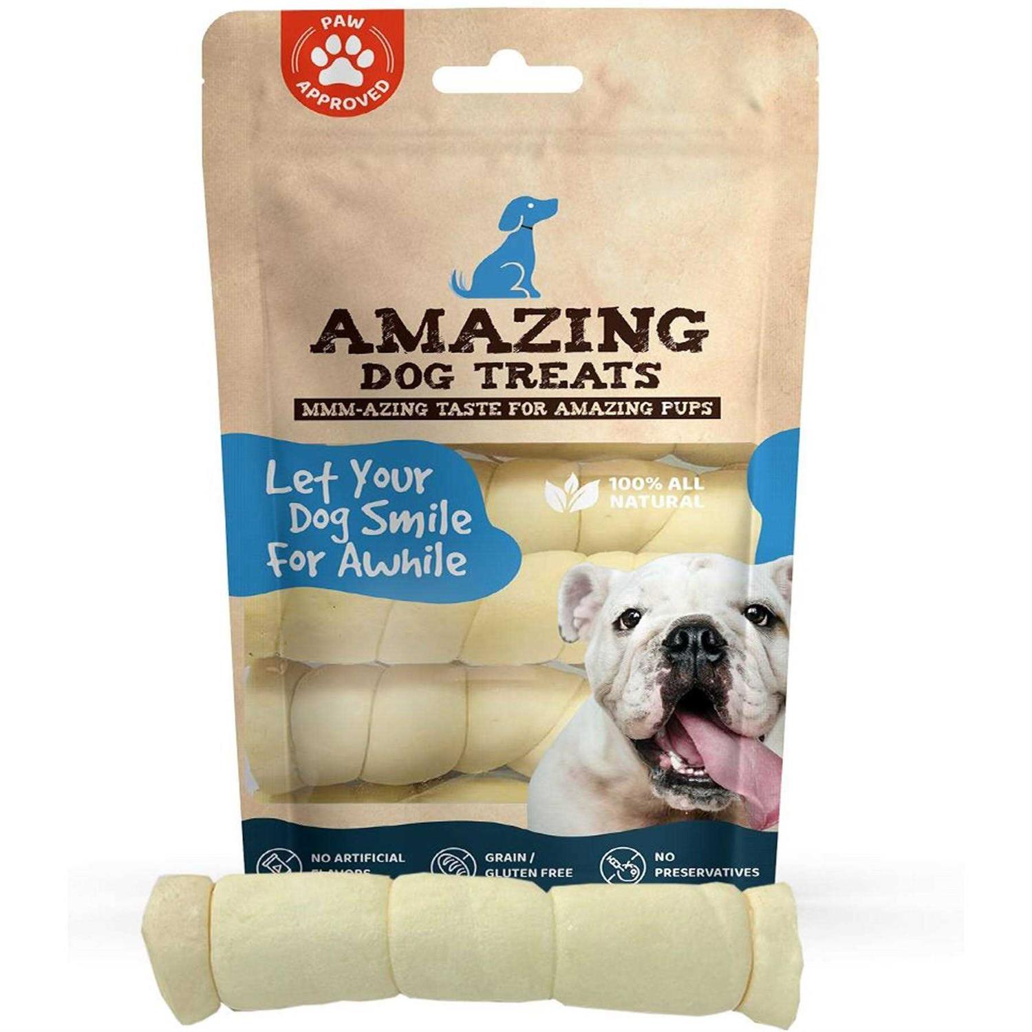 Amazing Dog Treats Beef Cheek Rolls - Healthber