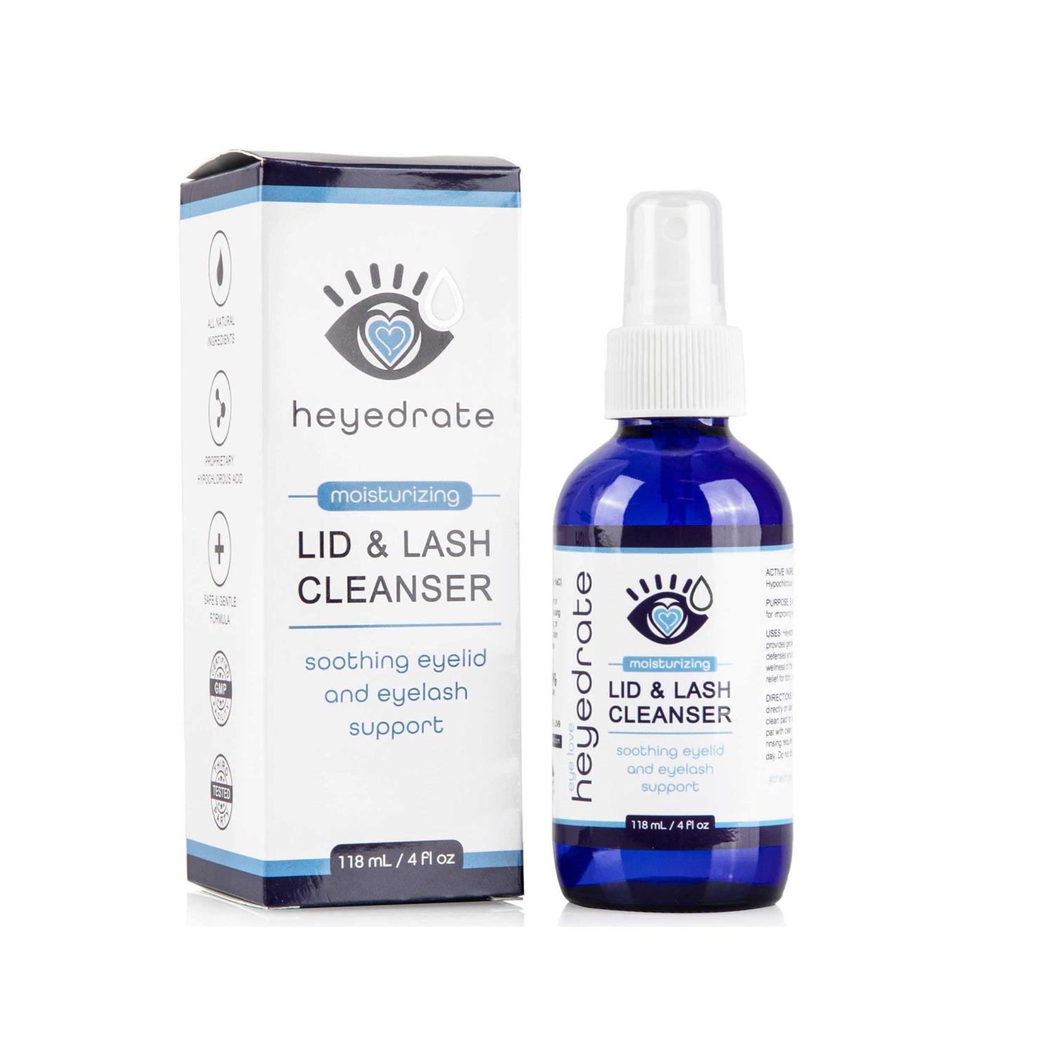Heyedrate Lid and Lash Cleanser for Eye Irritation and Eyelid Relief - Healthber