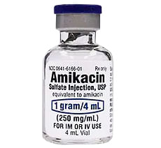 Rx Amikacin Sulfate (Generic) Injection 1gm/4ml, 10 x 4ml vials - Healthber