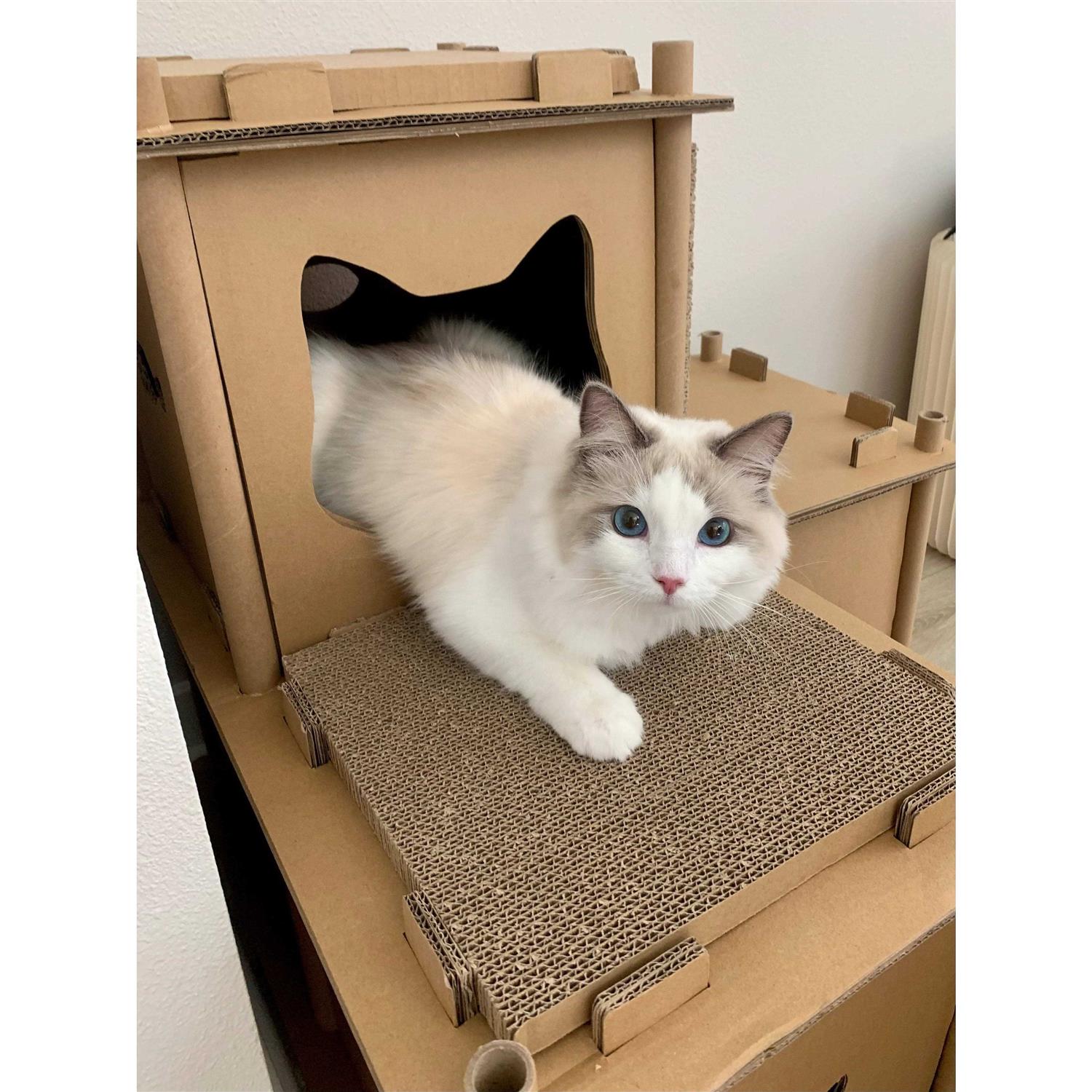Petique Feline Fortress Cat House - Healthber