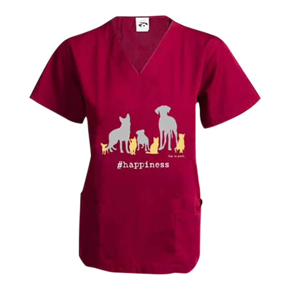 Dog is Good Scrub Top, Welcome Diversity - Healthber