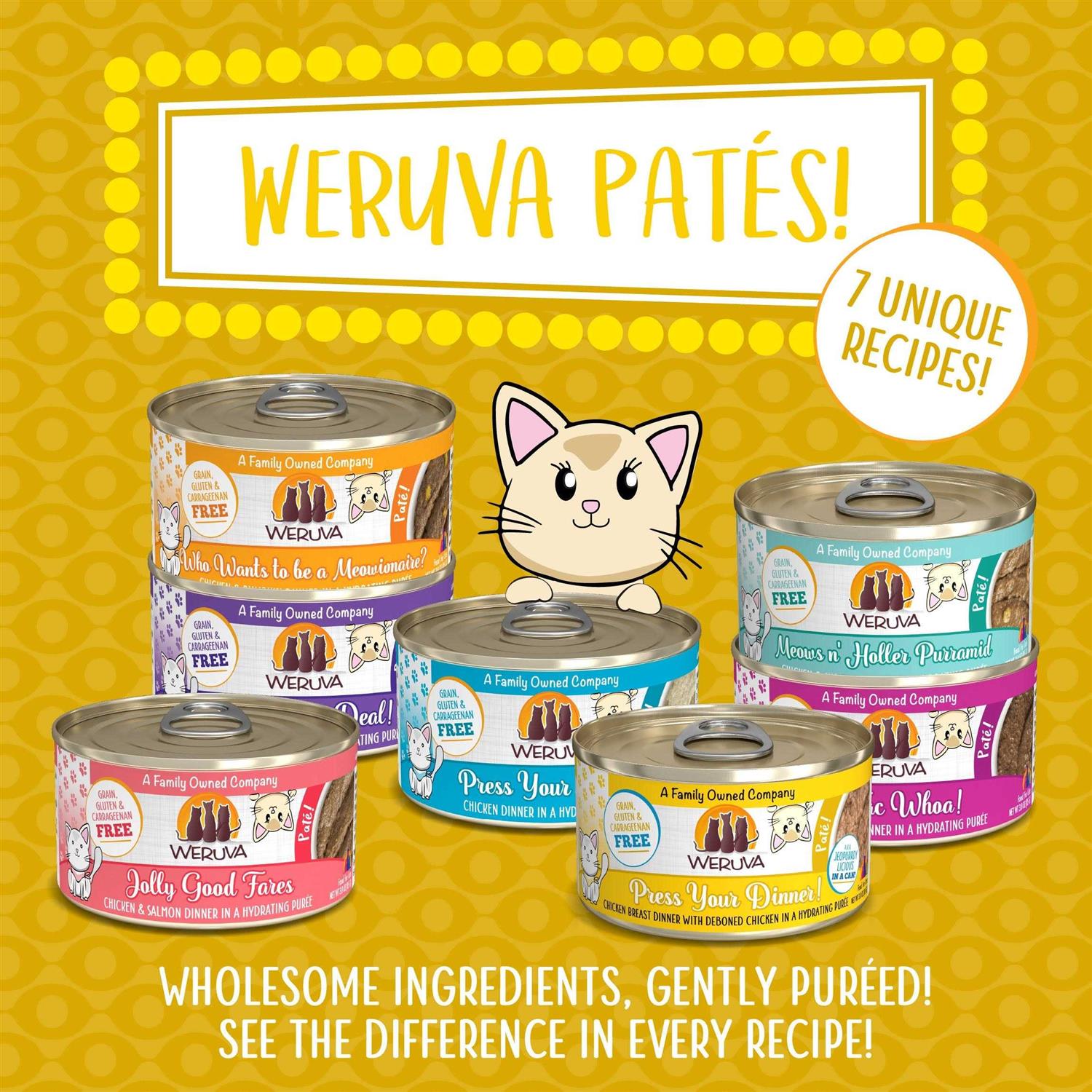 Weruva Classic Cat Pate Press Your Dinner with Chicken Wet Cat Food - Healthber