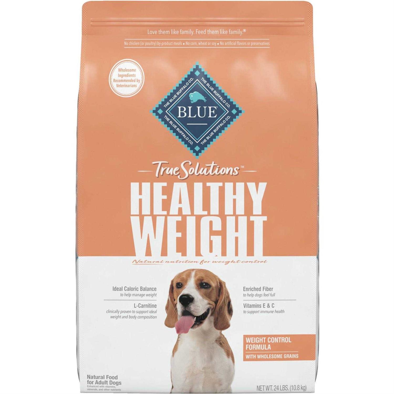 Blue Buffalo True Solutions Fit Healthy Weight Control Chicken Adult Dry Dog Food - Healthber