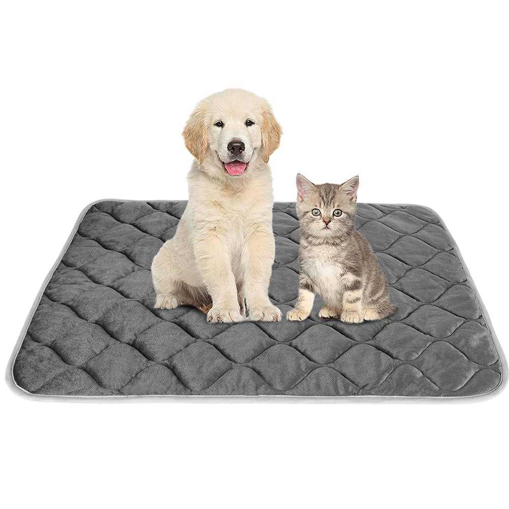 ULIGOTA Self Heating Cat Mat Thermal Pet Bed Mat Self-Warming Pet Crate Pad - Healthber