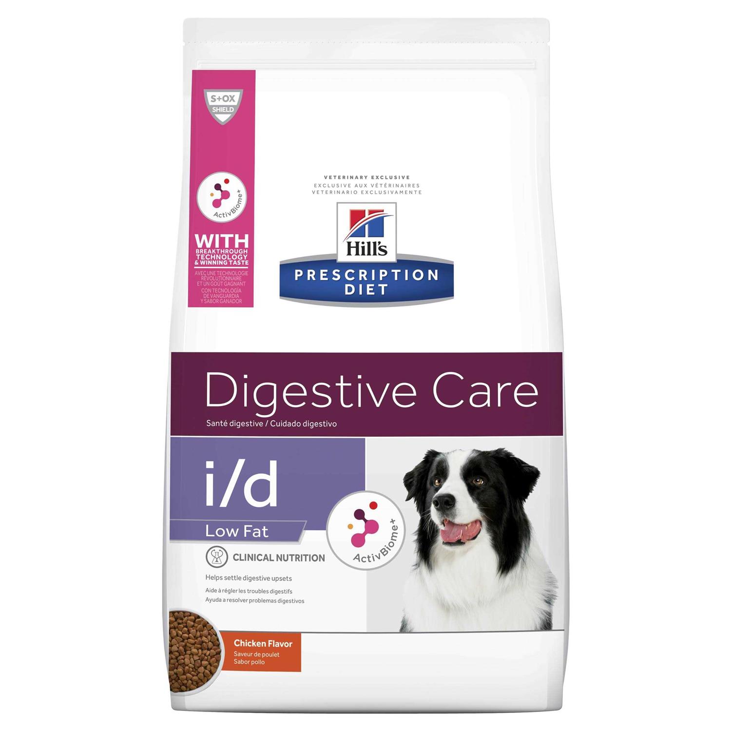Hill’s Prescription Diet i/d Digestive Care Low Fat Chicken Flavor Dry Dog Food - Healthber