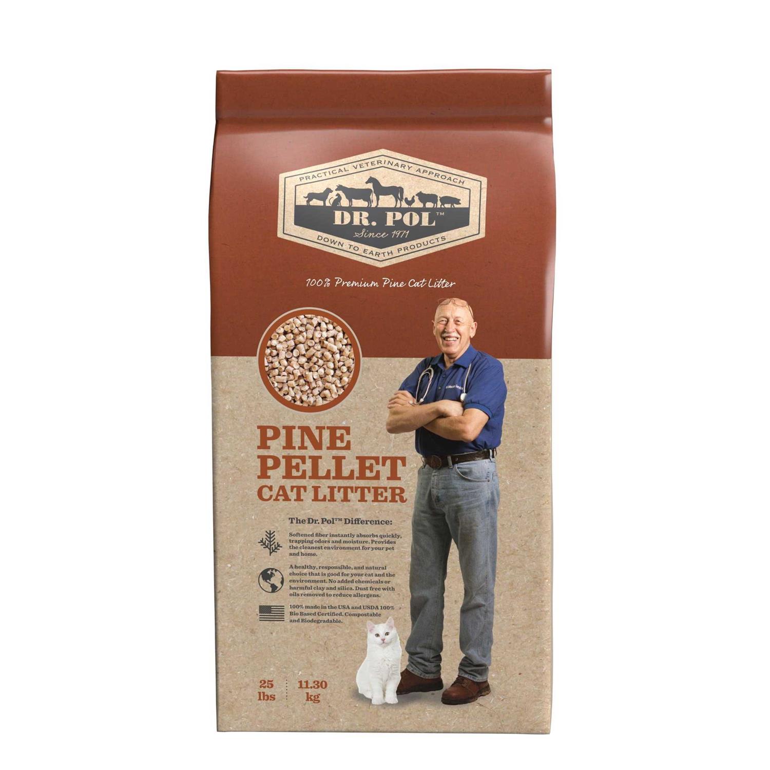 Dr. Pol Pine Pellet Cat Litter - Healthber