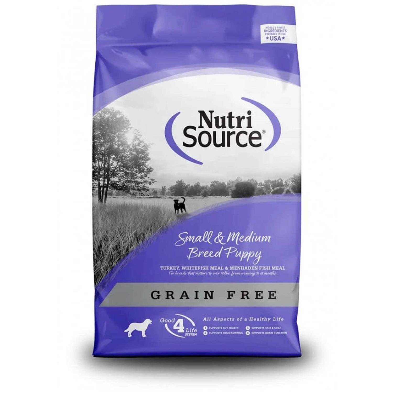 NutriSource Dog Food Grain Free Small & Medium Breed Puppy - Healthber