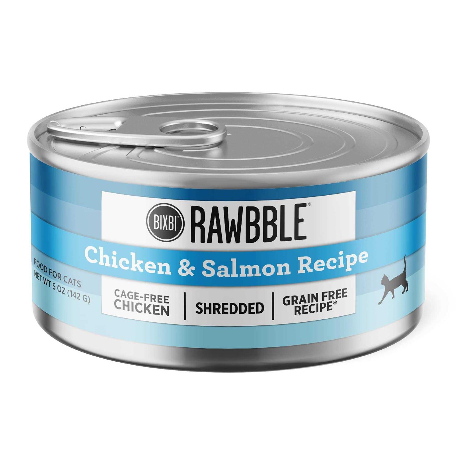 Bixbi Rawbble Chicken Recipe Shredded Canned Cat Food - Healthber