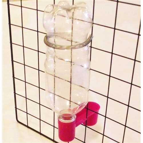 Soda Pop Water Bottle Bird Drinker Cup & Spring - Healthber