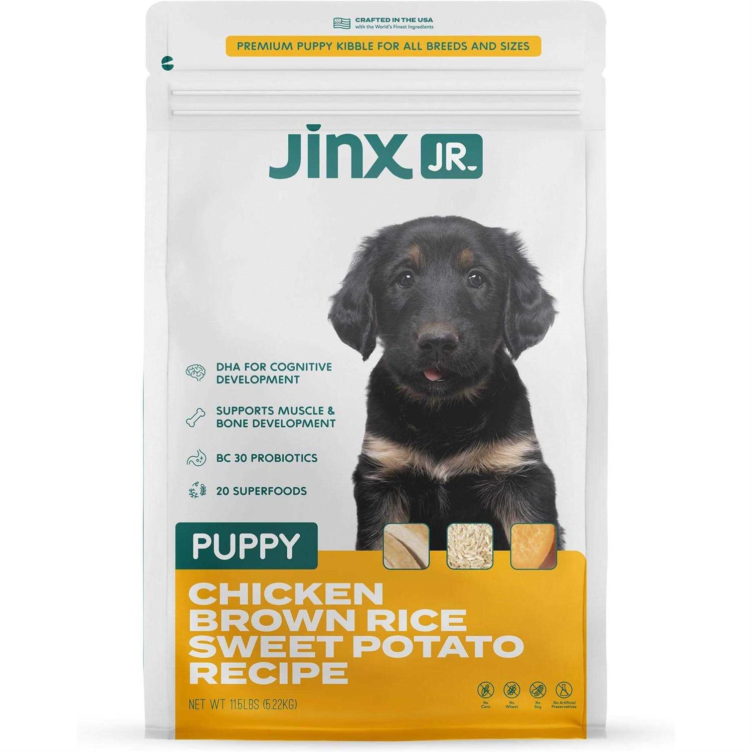 Jinx Jr. Puppy Chicken Brown Rice & Sweet Potato Dry Dog Food - Healthber