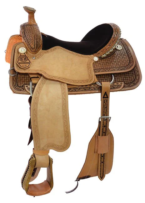 Circle Y Custom Briscoe Roping Saddle, Wide, Antique - Healthber