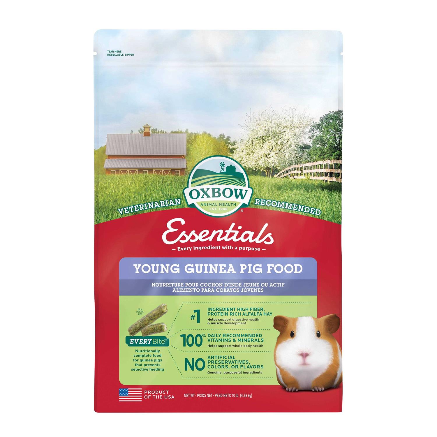 Oxbow Essentials Young Guinea Pig Food - Healthber