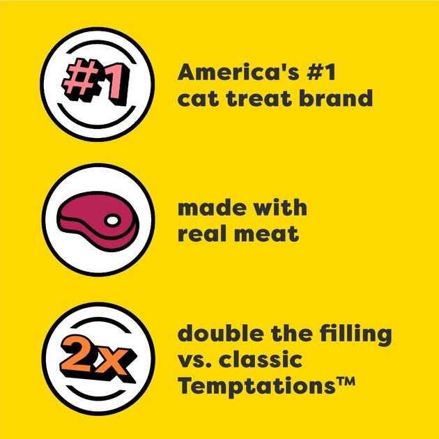 Temptations Tender Fills Flavor Adult Cat Treats - Healthber