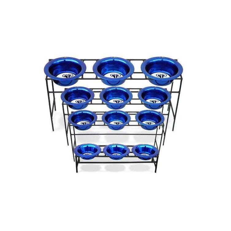 Platinum Pets Triple Diner Feeder With Stainless Steel Dog Bowls - Healthber