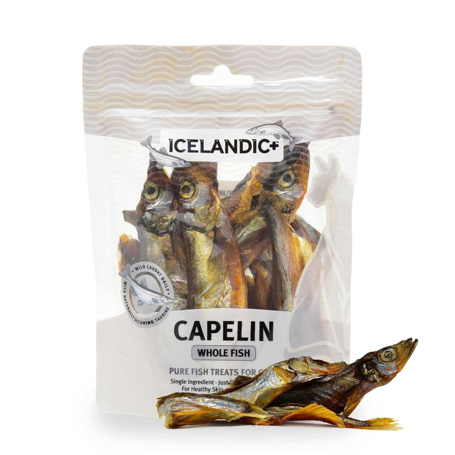 Icelandic+ Capelin Whole Fish Cat Treats - Healthber
