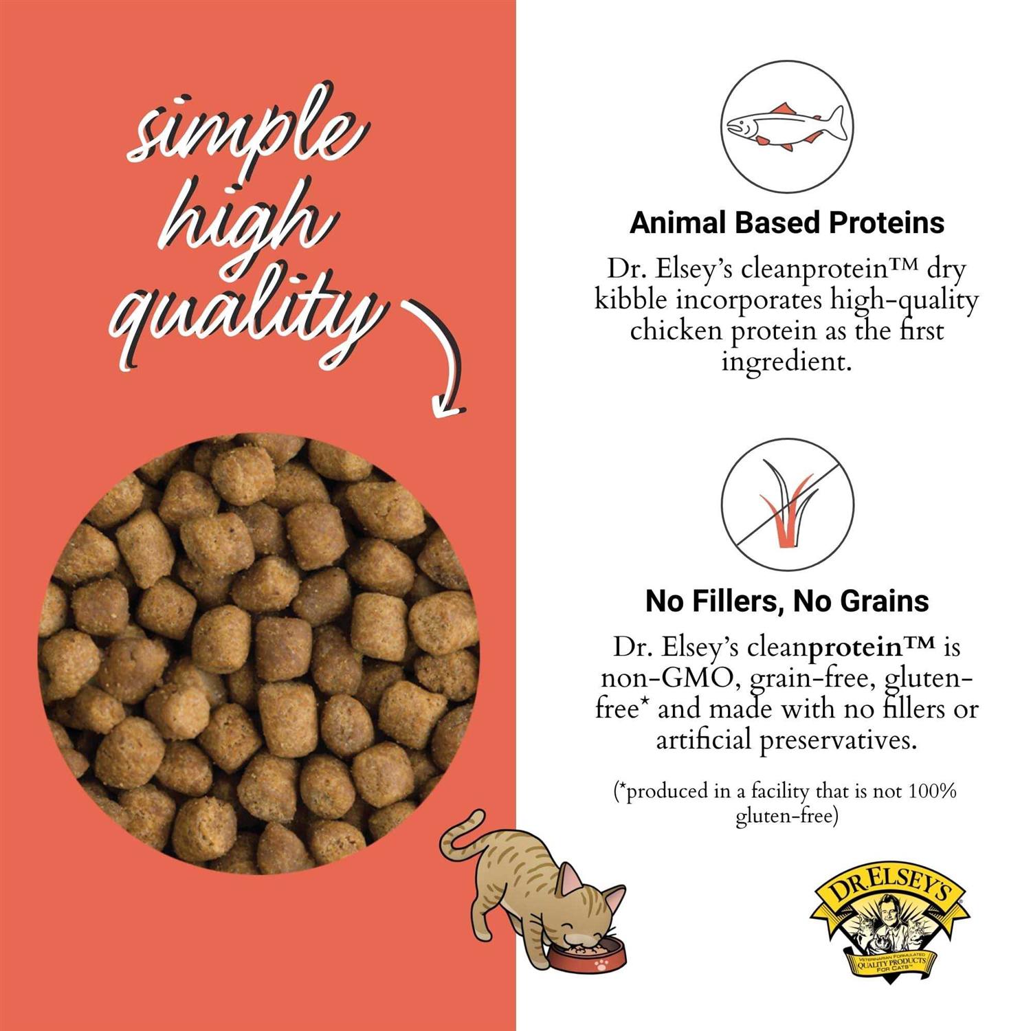 Dr. Elsey’s cleanprotein Dry Cat Food Salmon - Healthber