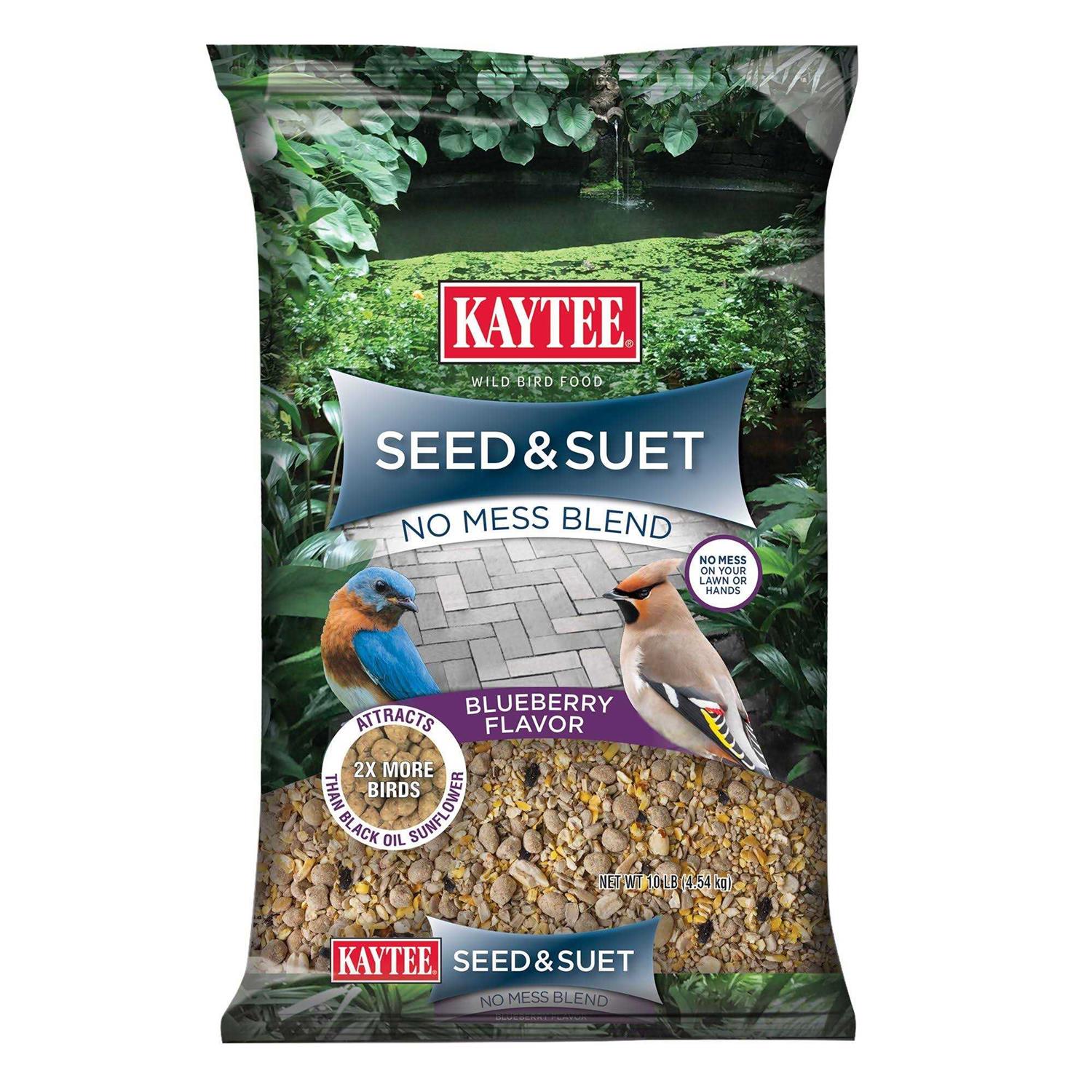 Kaytee Seed & Suet No Mess Bird Food - Healthber