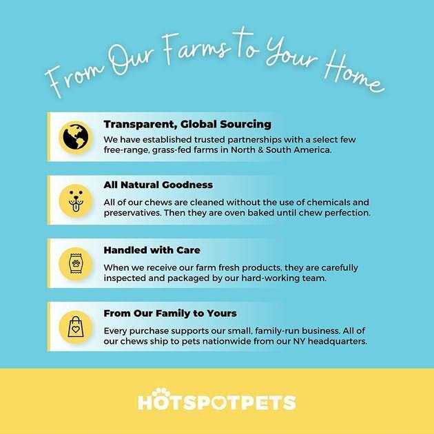 Hotspot Pets Jumbo Beef Cheek Roll Natural Flavor Dog Chew Treats - Healthber