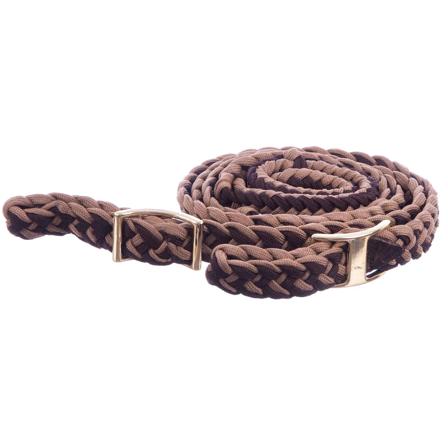 Knotted Braided Barrel Rein, 8 ft - Healthber