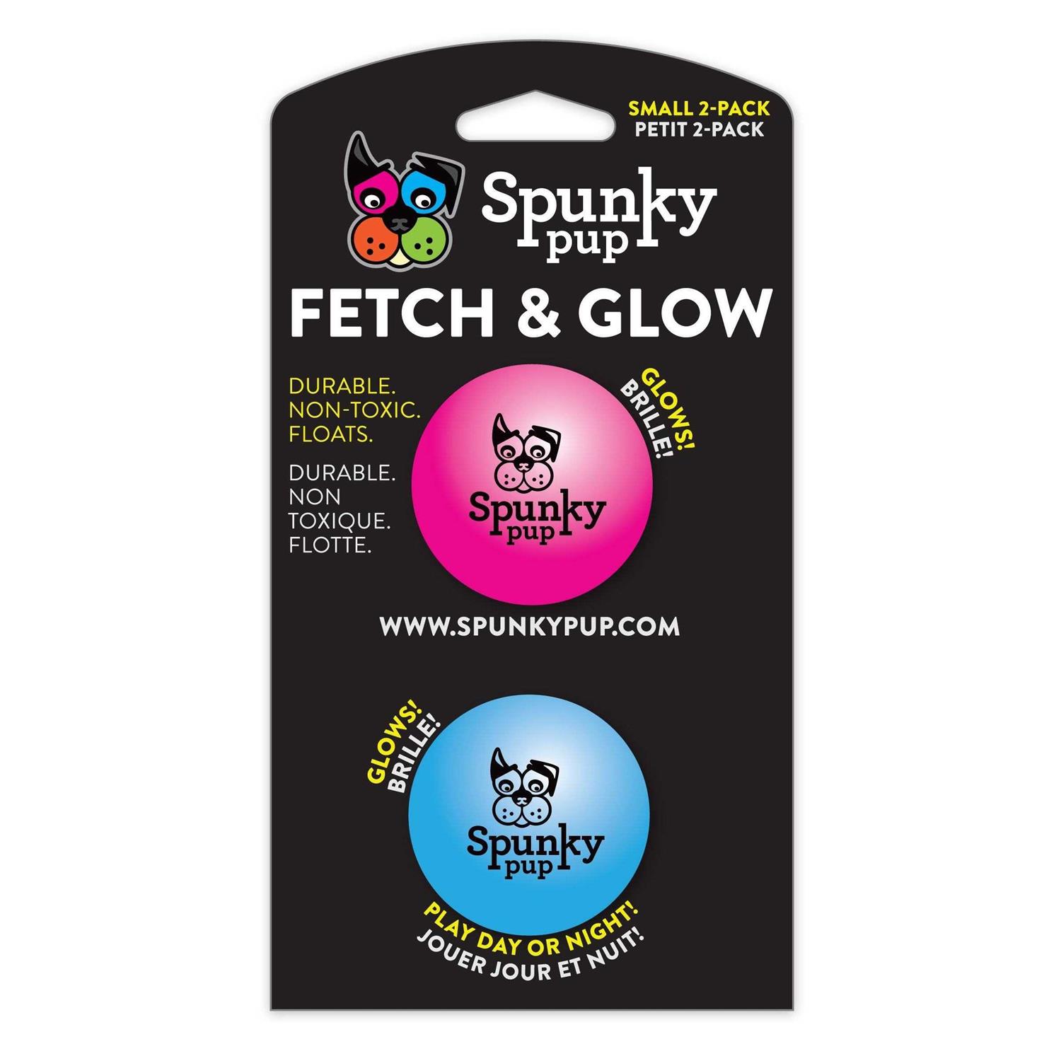 Spunky Pup Fetch Glow Ball - Healthber